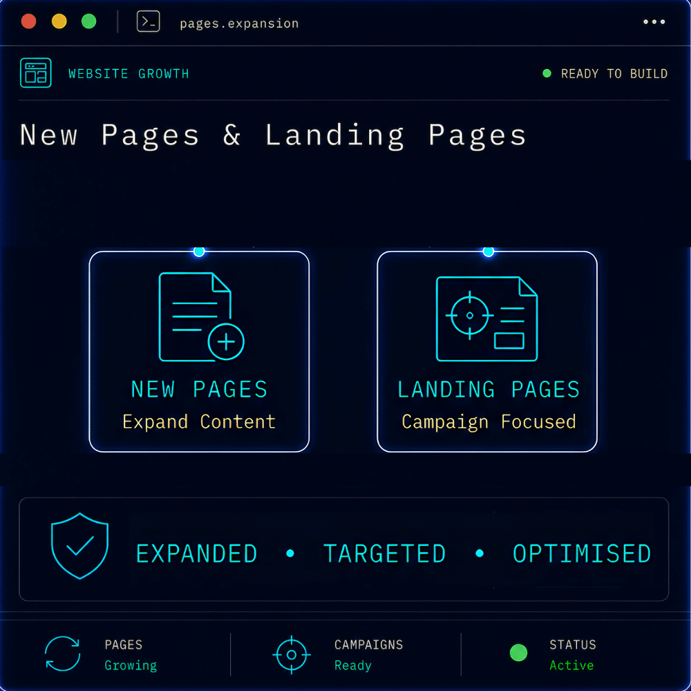 Norsu Media South Africa offers new pages and landing pages for business websites